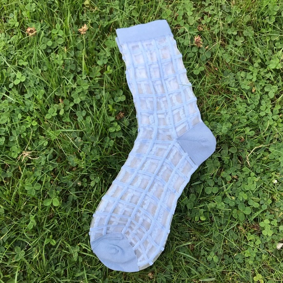 2 for $30 !!Grid socks women transparent cute - Picture 6 of 9